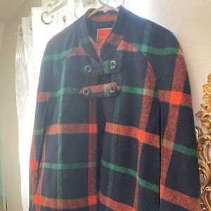Darling ModCloth plaid cape